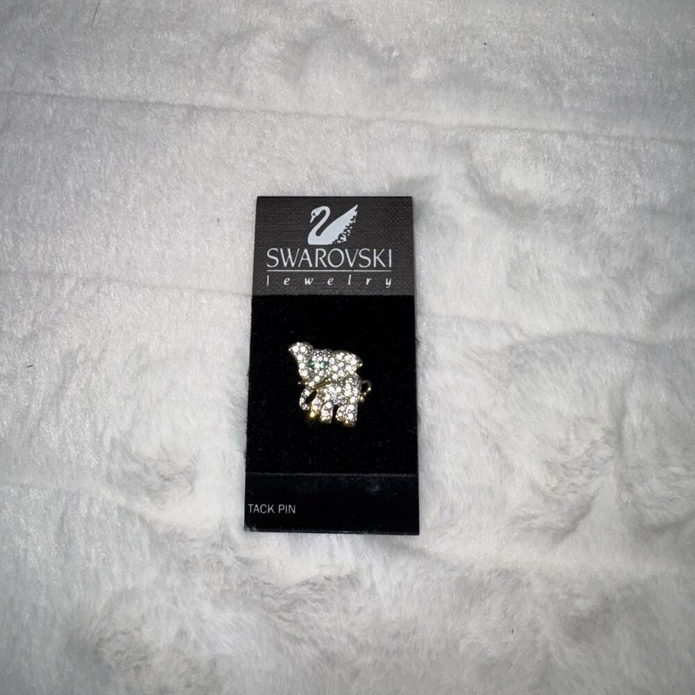 Swarovski Elephant Tack Pin